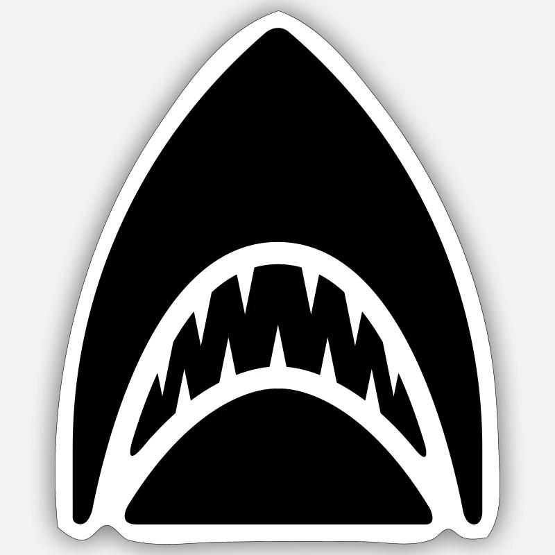 requin Sticker taille S (10 x 10 cm)