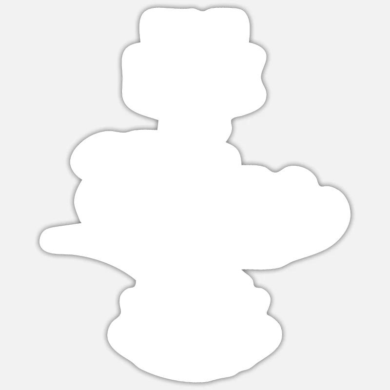 Elli - Sticker Größe S (10 x 10 cm) - Mattweiß