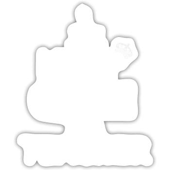 Lehrer Bleib ruhig ich bin Lehrer - Sticker Größe S (10 x 10 cm) - Mattweiß - Vorne