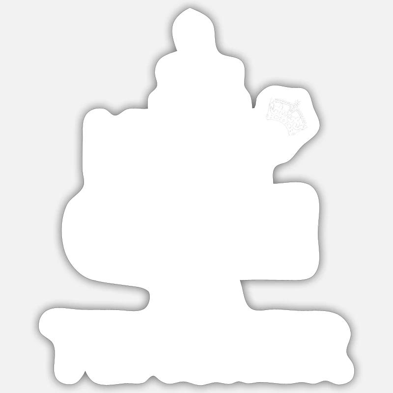 Lehrer Bleib ruhig ich bin Lehrer Sticker Größe S (10 x 10 cm)
