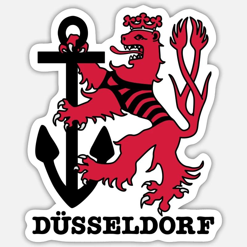 Duesseldorf Dusseldorf Düsseldorf loewe sailor Sticker size S (10 x 10 cm)