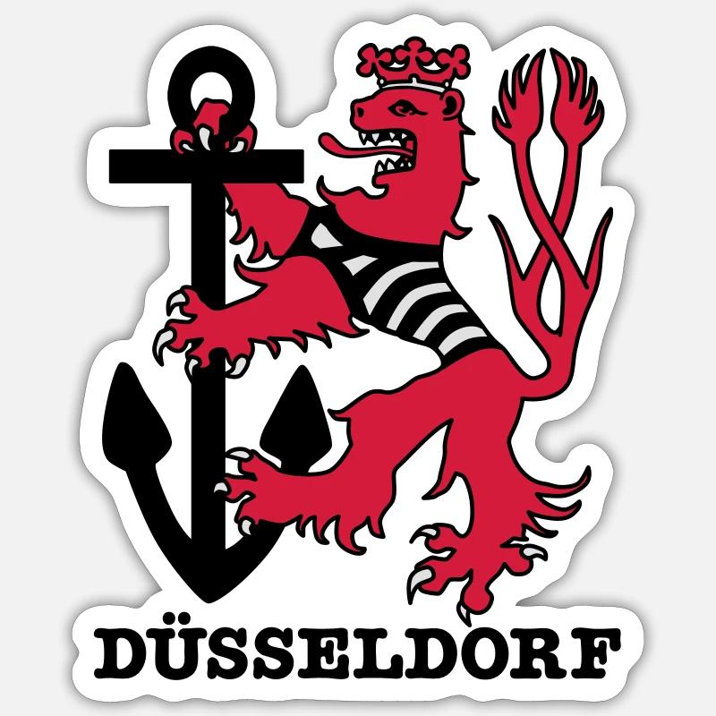 Duesseldorf Dusseldorf Düsseldorf Maritim Loewe Sticker size S (10 x 10 cm)
