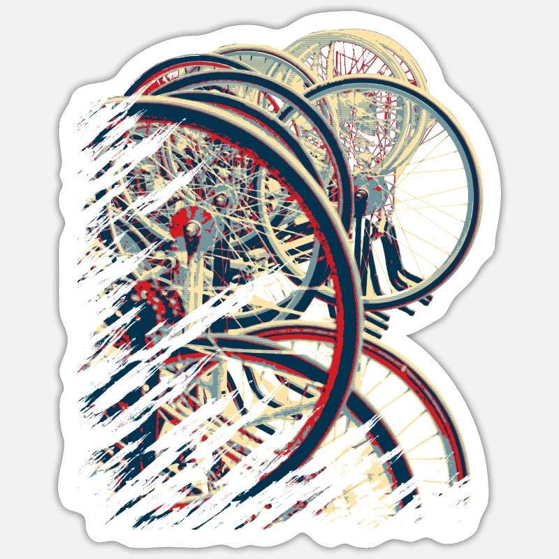 Radball | Cycle Ball Break 1 - Sticker taille S (10 x 10 cm) - blanc mat