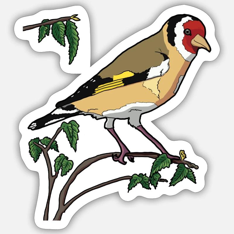 Stieglitz Sticker Größe S (10 x 10 cm)