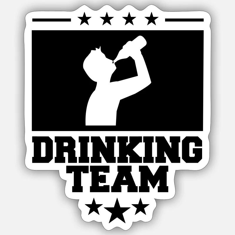 crest cool logo text alcohol beer sau Sticker size S (10 x 10 cm)