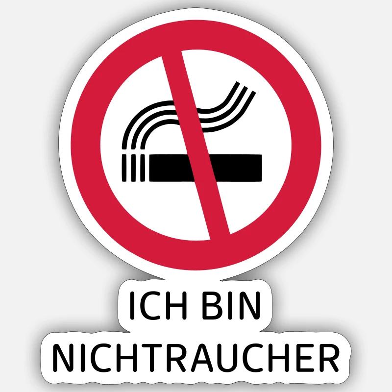 non-smoker Sticker size S (10 x 10 cm)