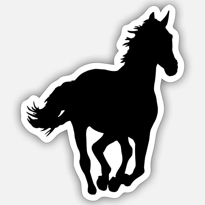 A horse - Sticker size S (10 x 10 cm) - white matte