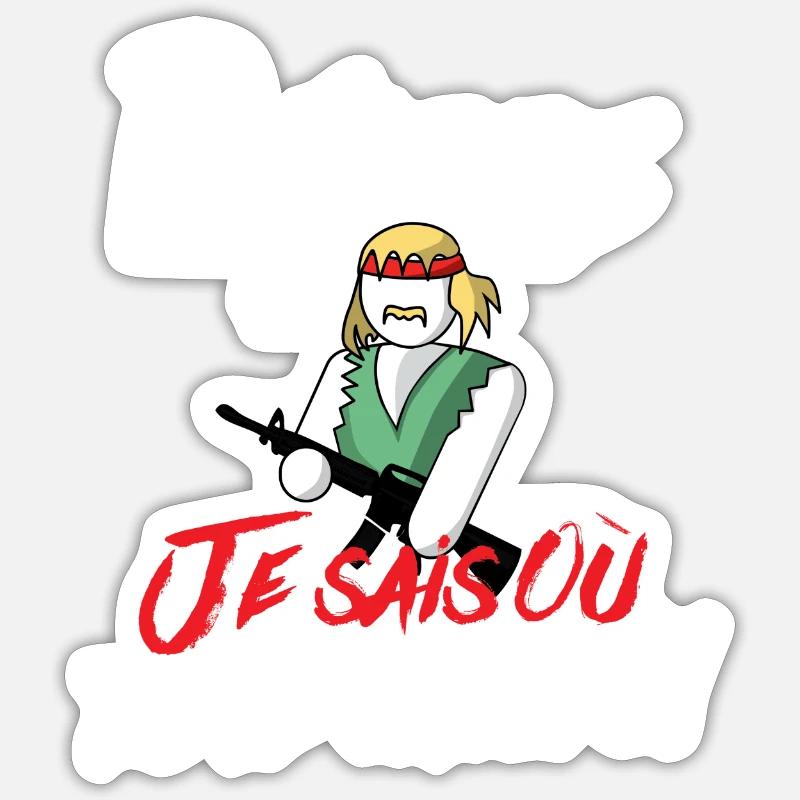 Philippe Où Tu Te Caches Sticker taille S (10 x 10 cm)