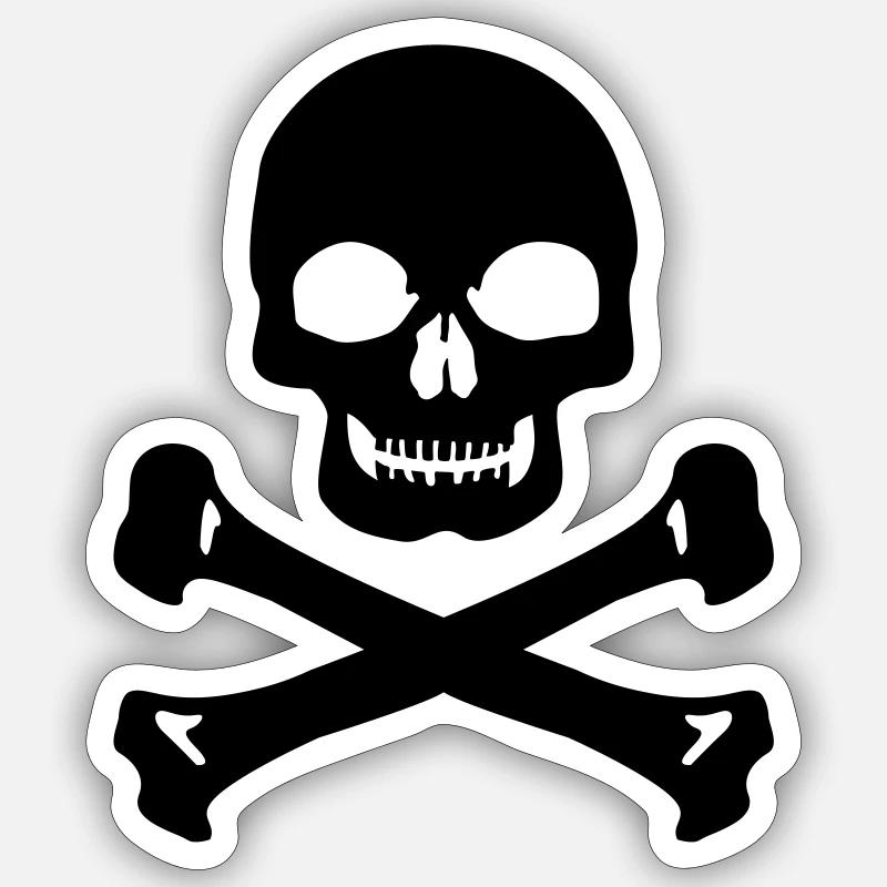 Skull teschio Adesivo