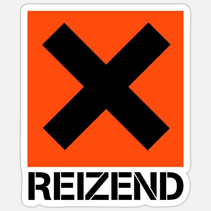 REIZEND - Sticker Größe S (10 x 10 cm) - Mattweiß