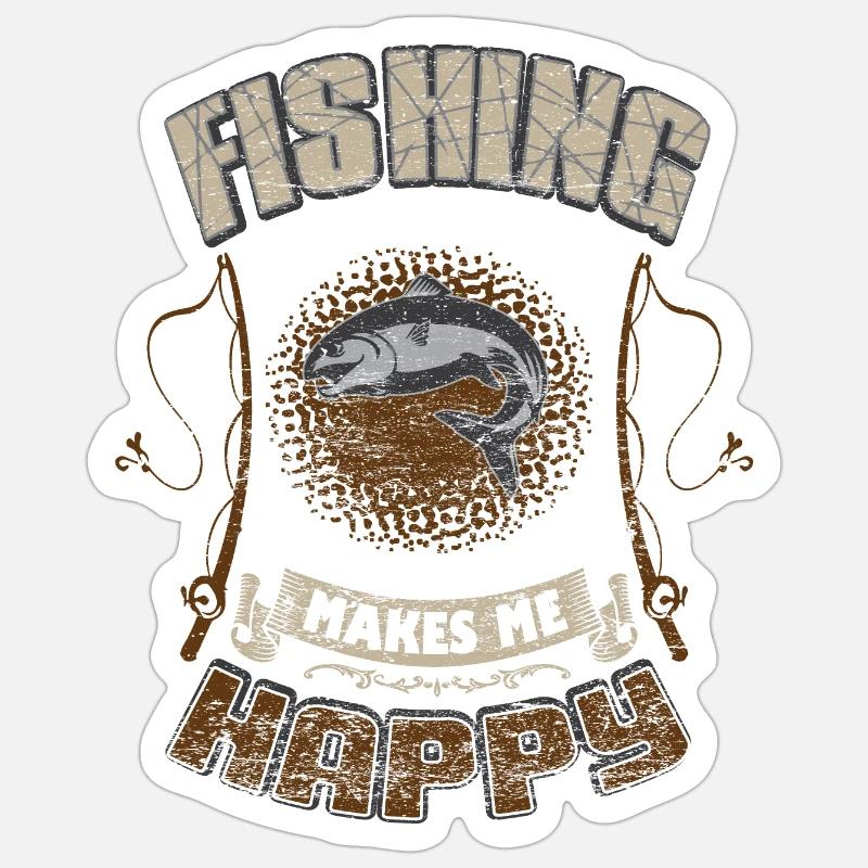 to fish Sticker size S (10 x 10 cm)