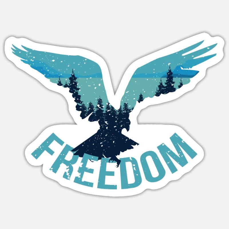 Freedom Eagle Sticker size S (10 x 10 cm)