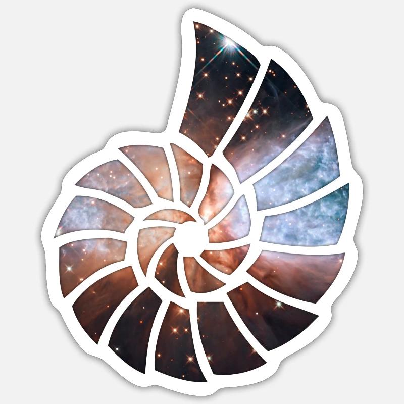 Kosmische Spirale Sticker Größe S (10 x 10 cm)