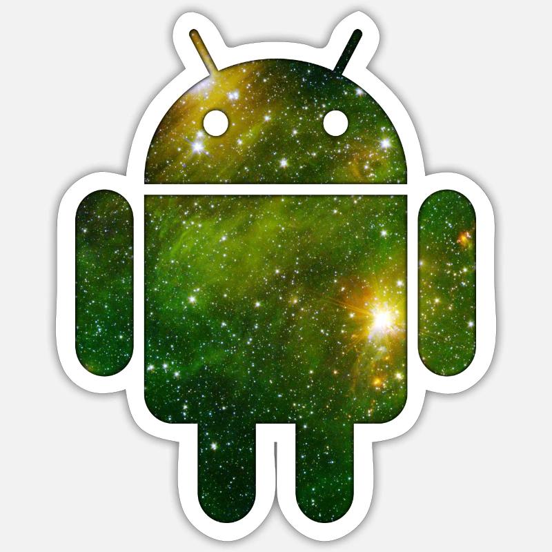Android - Sticker size S (10 x 10 cm) - white matte