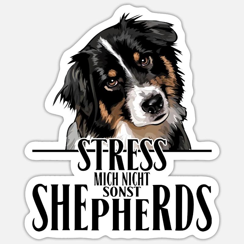 AUSTRALIAN SHEPHERD Spruch Wilsigns Aussie Sticker Größe S (10 x 10 cm)