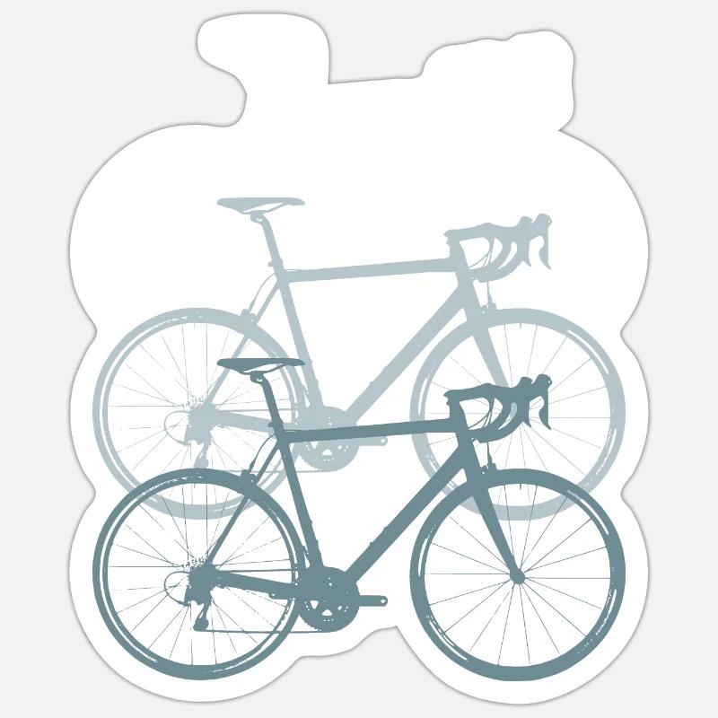 coureur - Sticker taille S (10 x 10 cm) - blanc mat