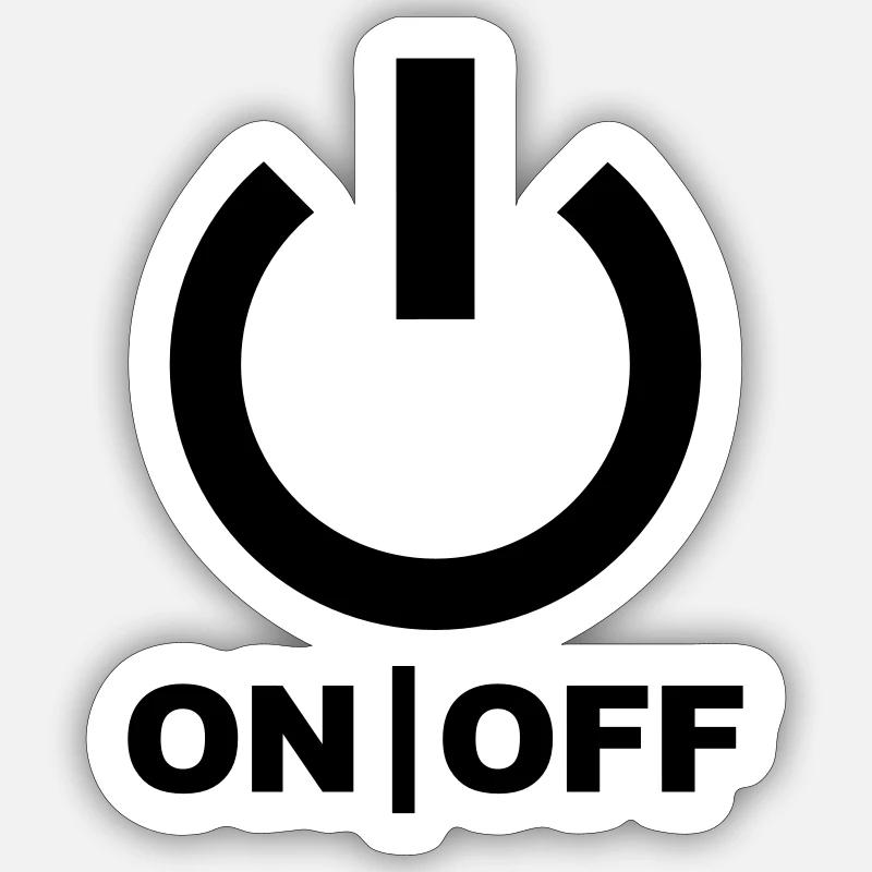 Power - Sticker size S (10 x 10 cm) - white matte