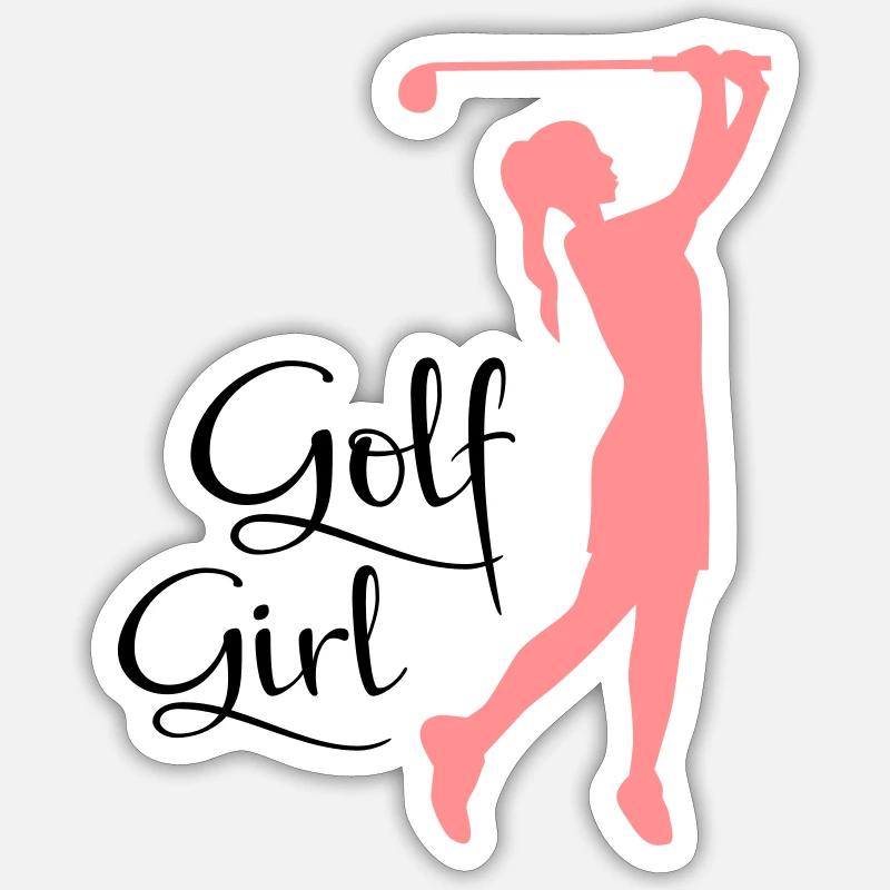 golf - Sticker size S (10 x 10 cm) - white matte