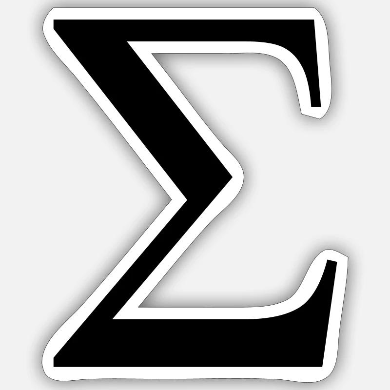 Sigma Sticker size S (10 x 10 cm)