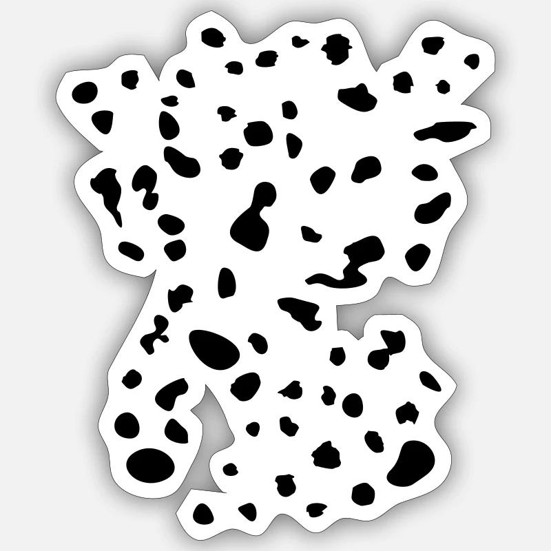 Dalmatiner Flecken Sticker Größe S (10 x 10 cm)