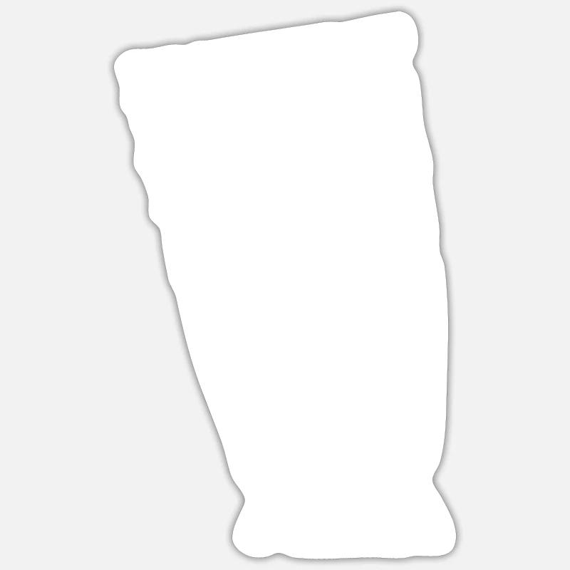 Réponse 42 - Sticker taille S (10 x 10 cm) - blanc mat