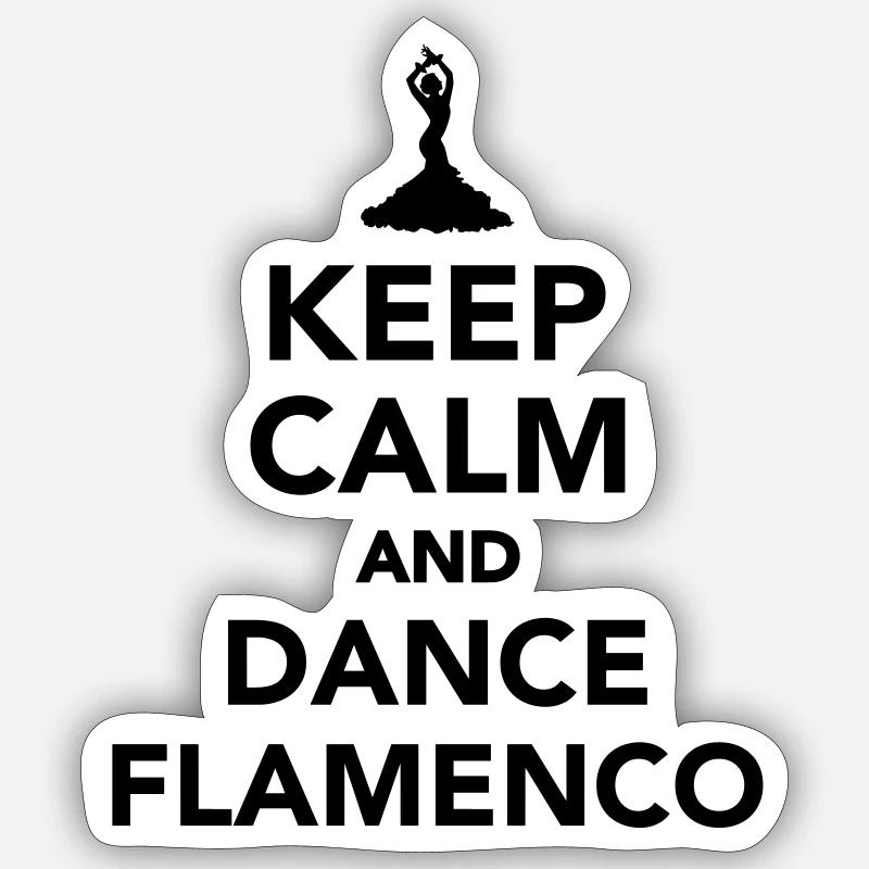 Flamenco Sticker Größe S (10 x 10 cm)
