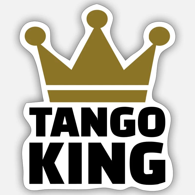 Tango - Sticker taille S (10 x 10 cm) - blanc mat