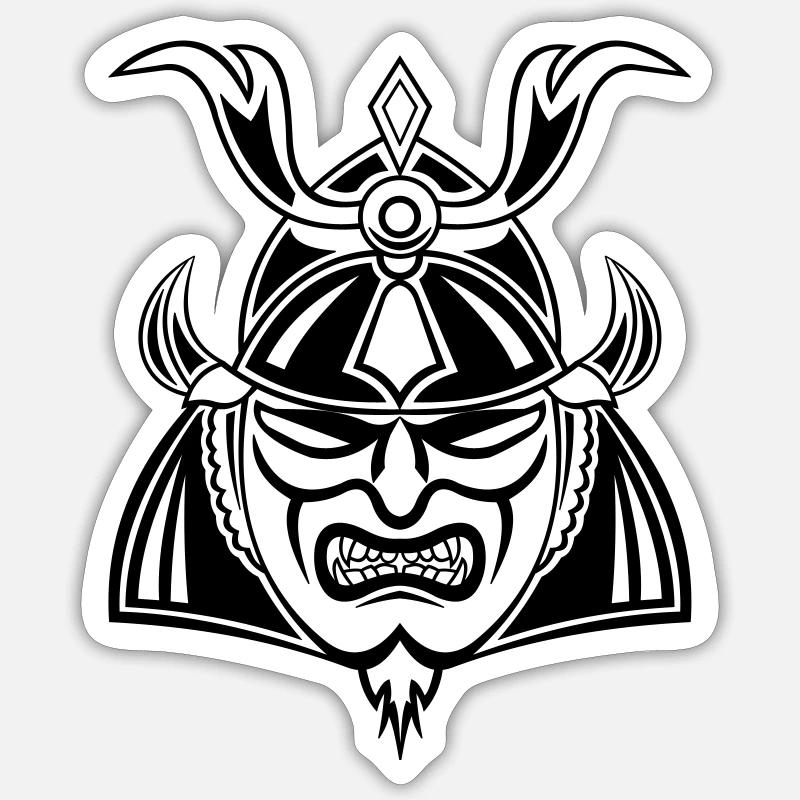 samurai Sticker Größe S (10 x 10 cm)