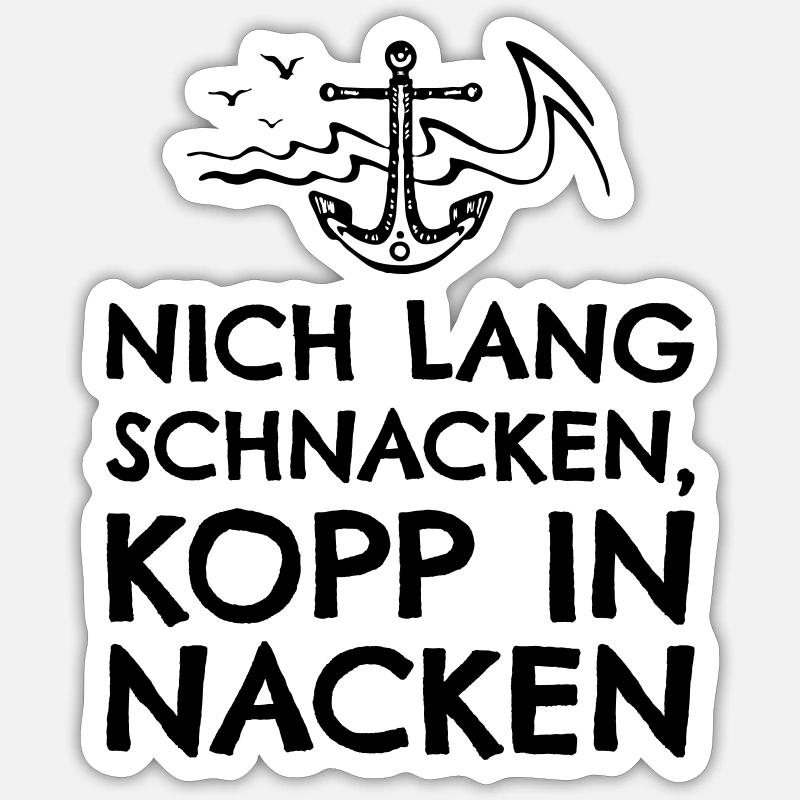 Kopp ne quitte pas au cou Sticker taille S (10 x 10 cm)