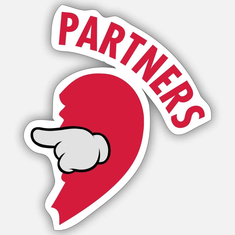 Running Partner (Part 2) - Sticker Größe S (10 x 10 cm) - Mattweiß