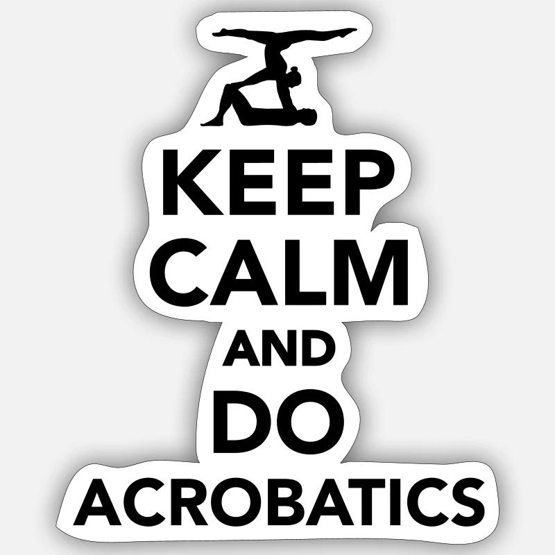 Akrobatik Sticker Größe S (10 x 10 cm)