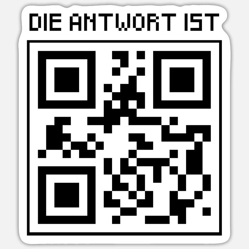 Answer 42 Sticker size S (10 x 10 cm)