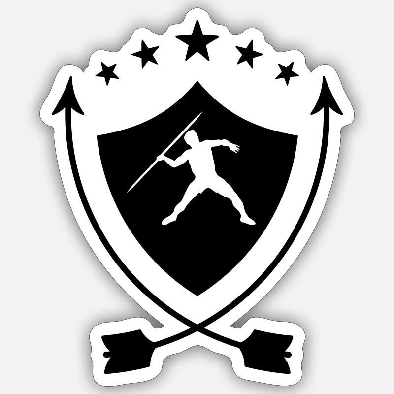 Lancer de Disque / Poids / Javelot / Marteau Sticker taille S (10 x 10 cm)