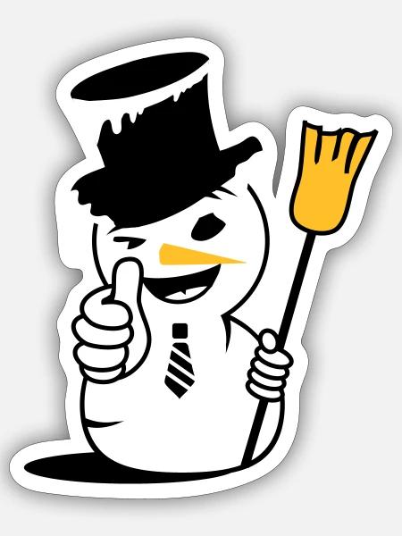 - Sticker size S (10 x 10 cm) - white matte