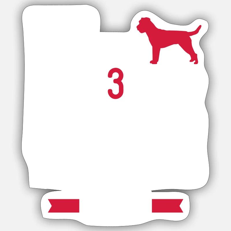 Border Terrier - Sticker size S (10 x 10 cm) - white matte