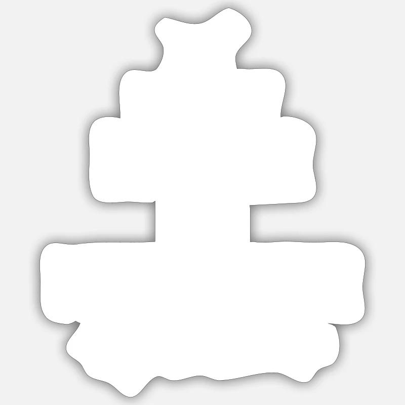 Border Terrier - Sticker taille S (10 x 10 cm) - blanc mat
