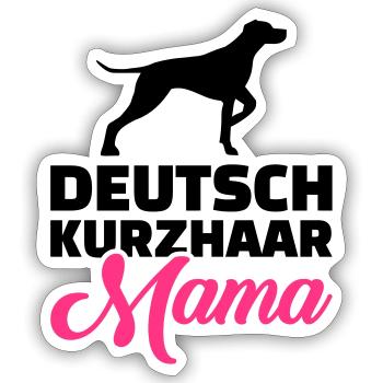 Deutsch Kurzhaar - Sticker Größe S (10 x 10 cm) - Mattweiß - Vorne