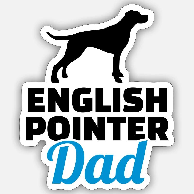 English Pointer - Sticker size S (10 x 10 cm) - white matte
