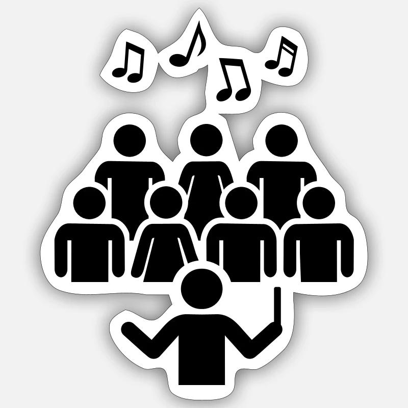Choir Sticker size S (10 x 10 cm)