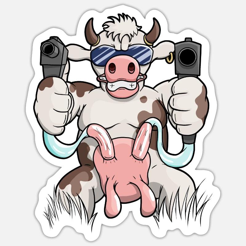 Bauer - Sticker taille S (10 x 10 cm) - blanc mat