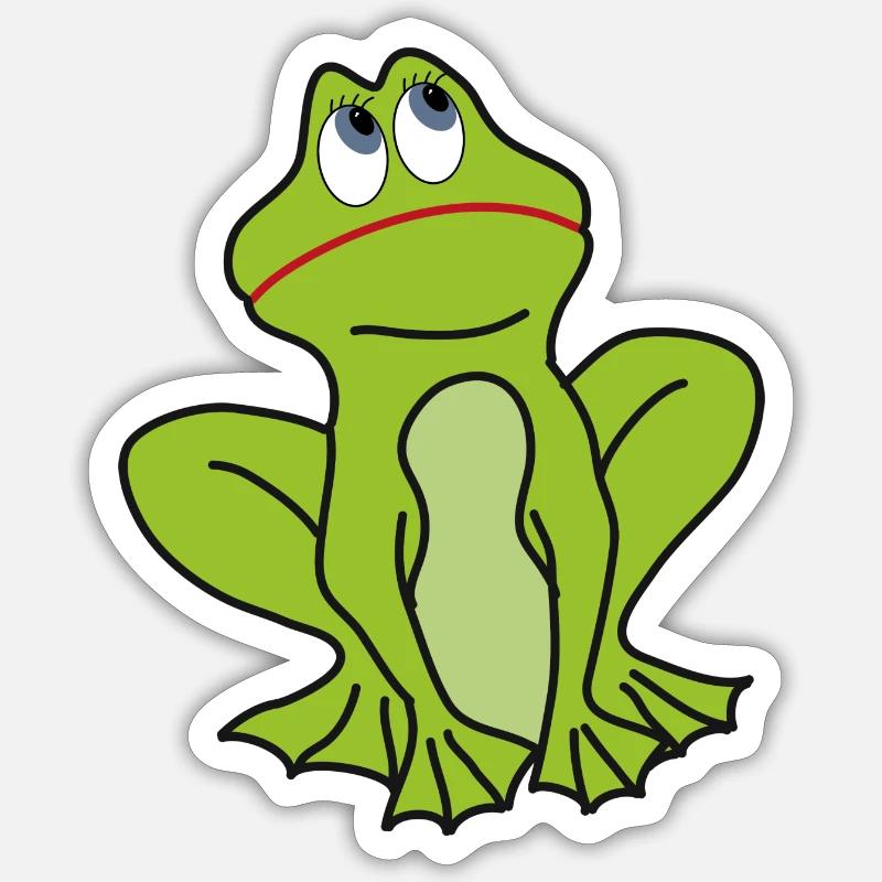 frog Sticker size S (10 x 10 cm)