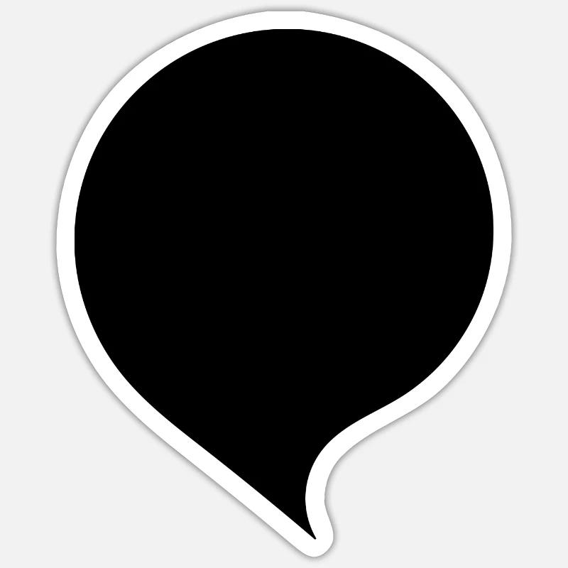 Personalize your own speech bubble Comic Sticker size S (10 x 10 cm)