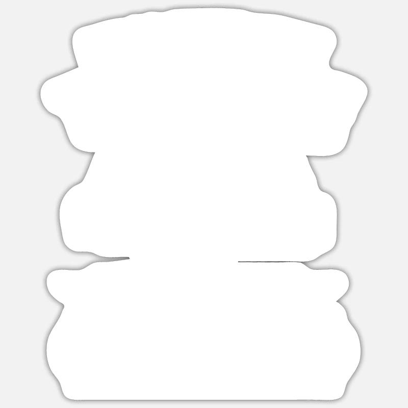 Camping - Sticker Größe S (10 x 10 cm) - Mattweiß
