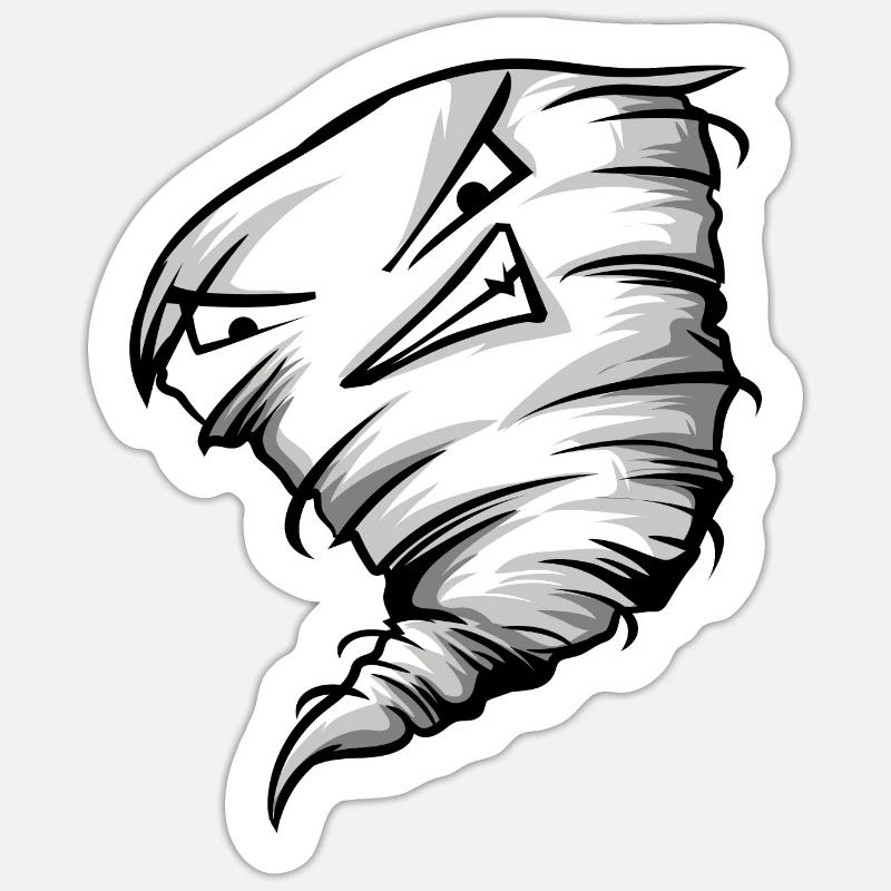 Tornado Sticker Größe S (10 x 10 cm)
