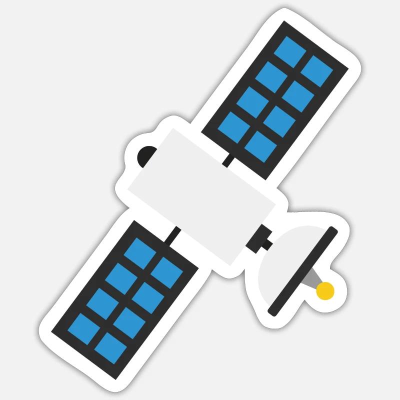 satellit Sticker Größe S (10 x 10 cm)