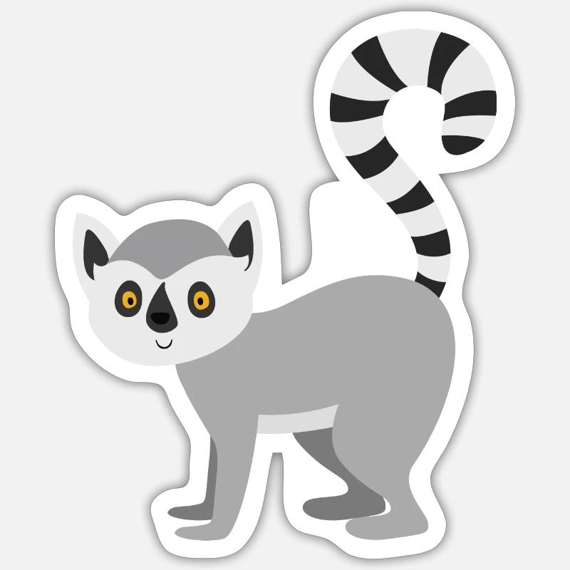 maki - Sticker taille S (10 x 10 cm) - blanc mat