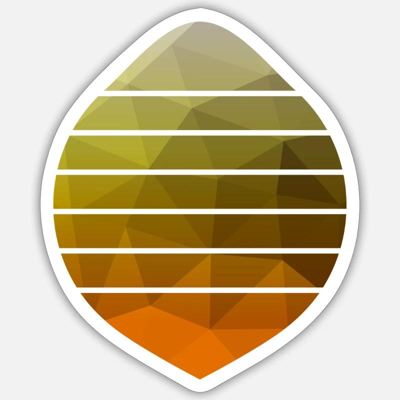 Drop Tropfen Low Poly Art Logo [LpA] Sticker Größe S (10 x 10 cm)