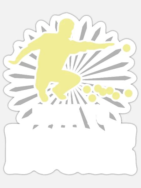 Geboren für Boule Boulespieler Wurf Kugel - Sticker Größe S (10 x 10 cm) - Mattweiß