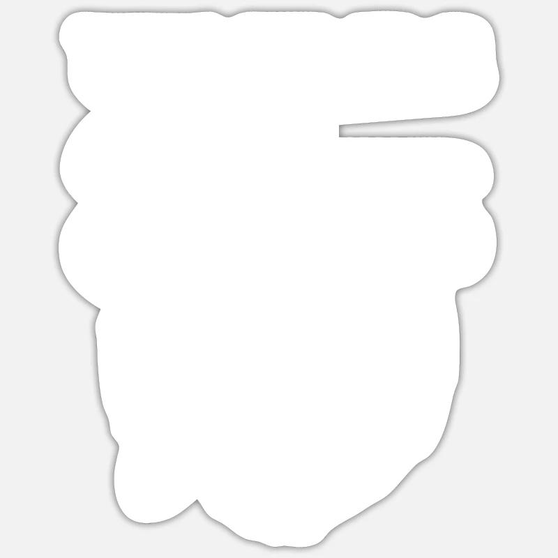 uncle - Sticker size S (10 x 10 cm) - white matte