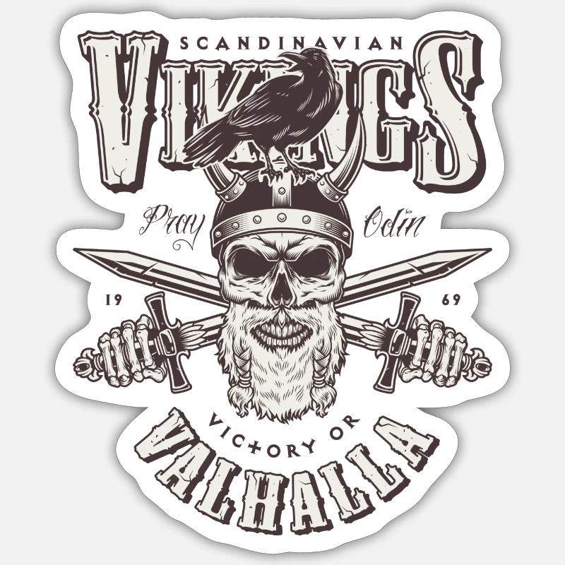 vikings valhalla Sticker size S (10 x 10 cm)